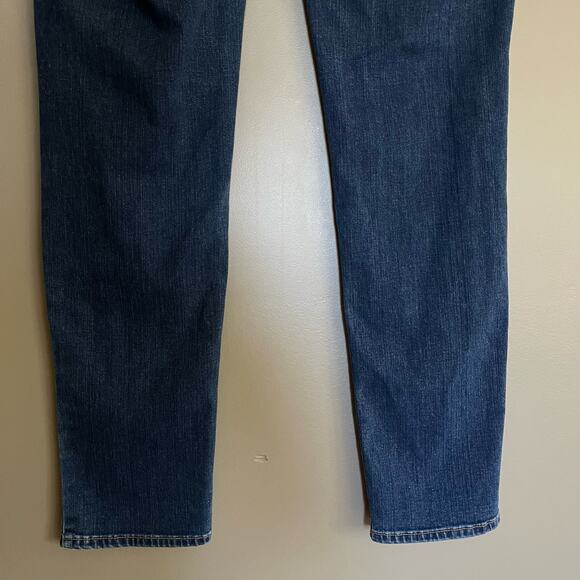 CHICO'S So Slimming Jeggings Size 8 Jean Leggings Dark Blue Wash Stretch Classic - Picture 15 of 16